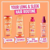 L'Oreal Paris L'Oréal Hair Leave In Conditioner Cream, Nourishes Hair Cuticle, Repairs Vulnerable Ends, Reduces Split Ends & Breakage, Protects Up To 180°C, No Haircut Cream, 200ml