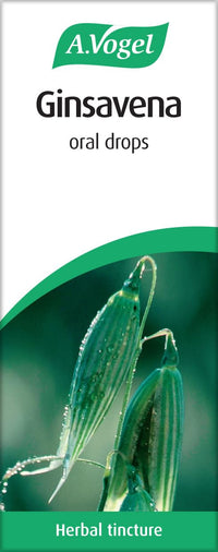 A.Vogel Ginsavena Drops | Herbal Food Supplement | Extract of Freshly Harvested Avena Sativa Herb & Eleutherococcus | Suitable for Vegans | 50ml