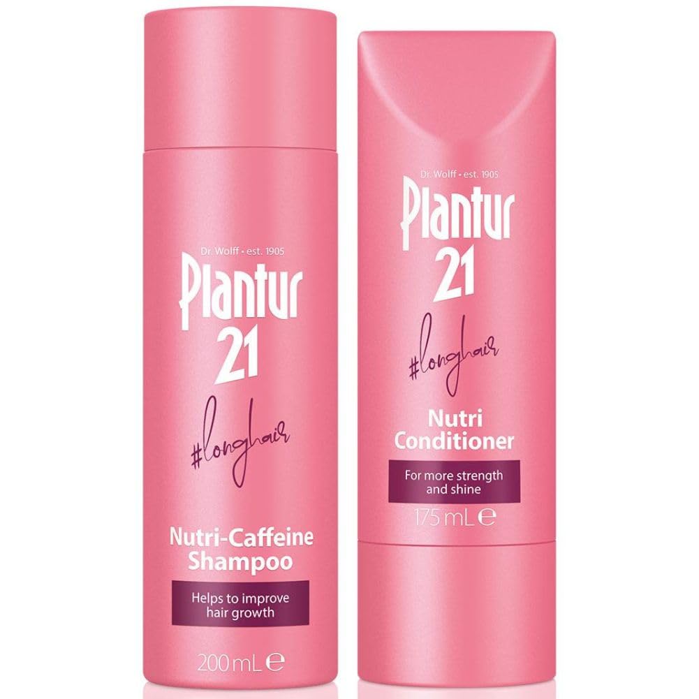 Plantur 21 longhair 200ml Shampoo and 175ml Conditioner Set for Long and Brilliant Hair | Improves Hair Growth and Repairs Stressed Hair | No Silicones