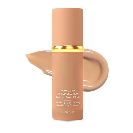 GCVSE 4-in-1 Colour Changing Foundation | Medium Spectrum Foundation for All Skin Types | 24H Hydration & Anti-Aging | Lightweight, Waterproof Coverage (40g)