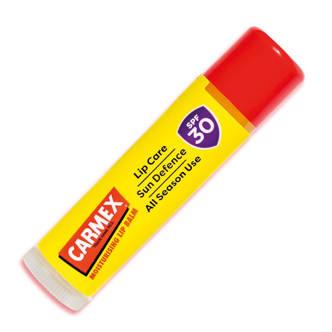 Carmex CARMEX SPF30 Sun Defence Tropical Moisturizing Lip Balm for Soft, Protected Lips Stick (10g)