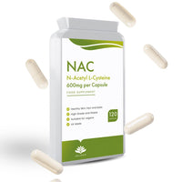 NAC N-Acetyl-Cysteine 600mg | 120 Vegan Capsules | NAC Supplement | Vegan NAC Supplement | High Strength & High Bioavailability - Manufactured in the UK by Hellenia