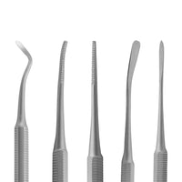 Ingrown Toenail File Set by Blizzard – 3 Piece Double-Ended Tool Kit with Blacks File, Nail Cleaner and Lifter for Cleaning and Care of Ingrown Toenails - Premium Stainless Steel