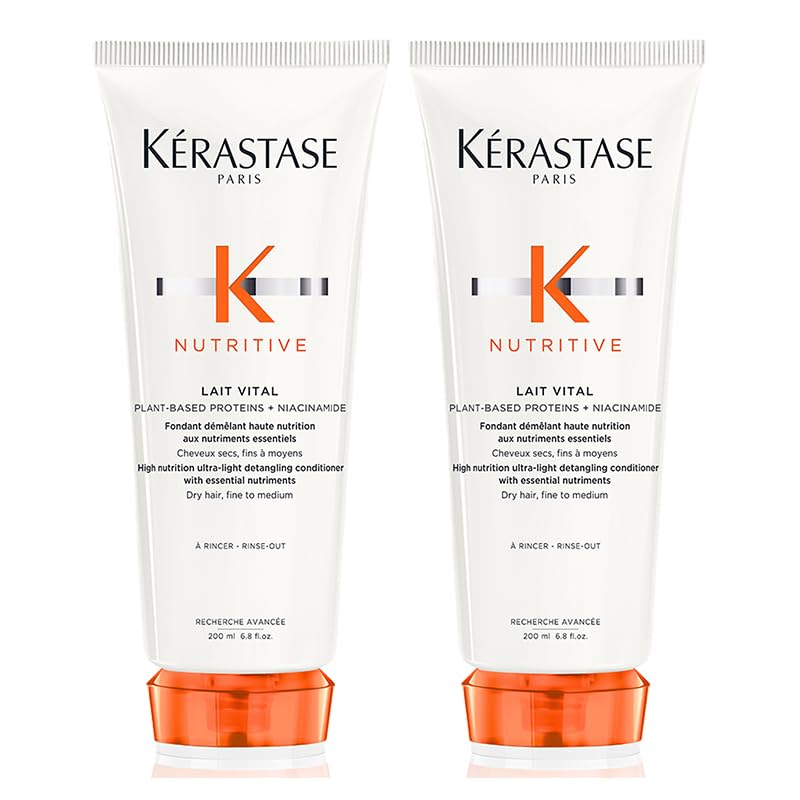 KERASTASE New Kerastase DOUBLE Nutritive Lait Vital High Nutrition Ultra-Light Conditioner With Niacinamide For Dry, Fine To Medium Hair 200ml