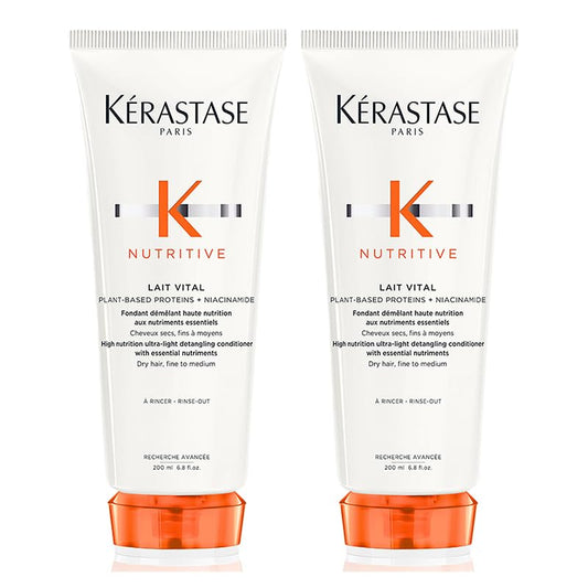 KERASTASE New Kerastase DOUBLE Nutritive Lait Vital High Nutrition Ultra-Light Conditioner With Niacinamide For Dry, Fine To Medium Hair 200ml
