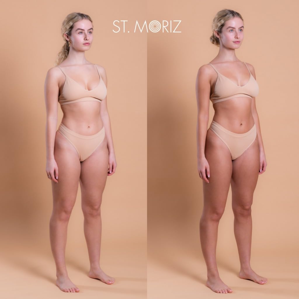 ST. MORIZ St Moriz Professional Daily Tanning Moisturiser with Aloe Vera, Vitamin E, Gradual Vegan Fake Tan, Light(200ml)