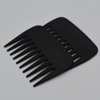 AIRERA 2 Pieces Professional Pompadour Streaker Afro Hair Combs, Mens Slickback Styling Comb, Wide Tooth Wet Pick Hair Beard Comb, Anti-Static Heat Resistant Hairdressing Shower Comb for Men Salon (A)