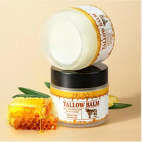 Biovix Beef Tallow For Skin Care, Beef Tallow and Honey Balm for Skin, All-Natural Moisturizer, Hydrating Tallow Balm with Raw Honey and Beeswax, Grass-Fed Beef Tallow & Raw Wild Honey Blend