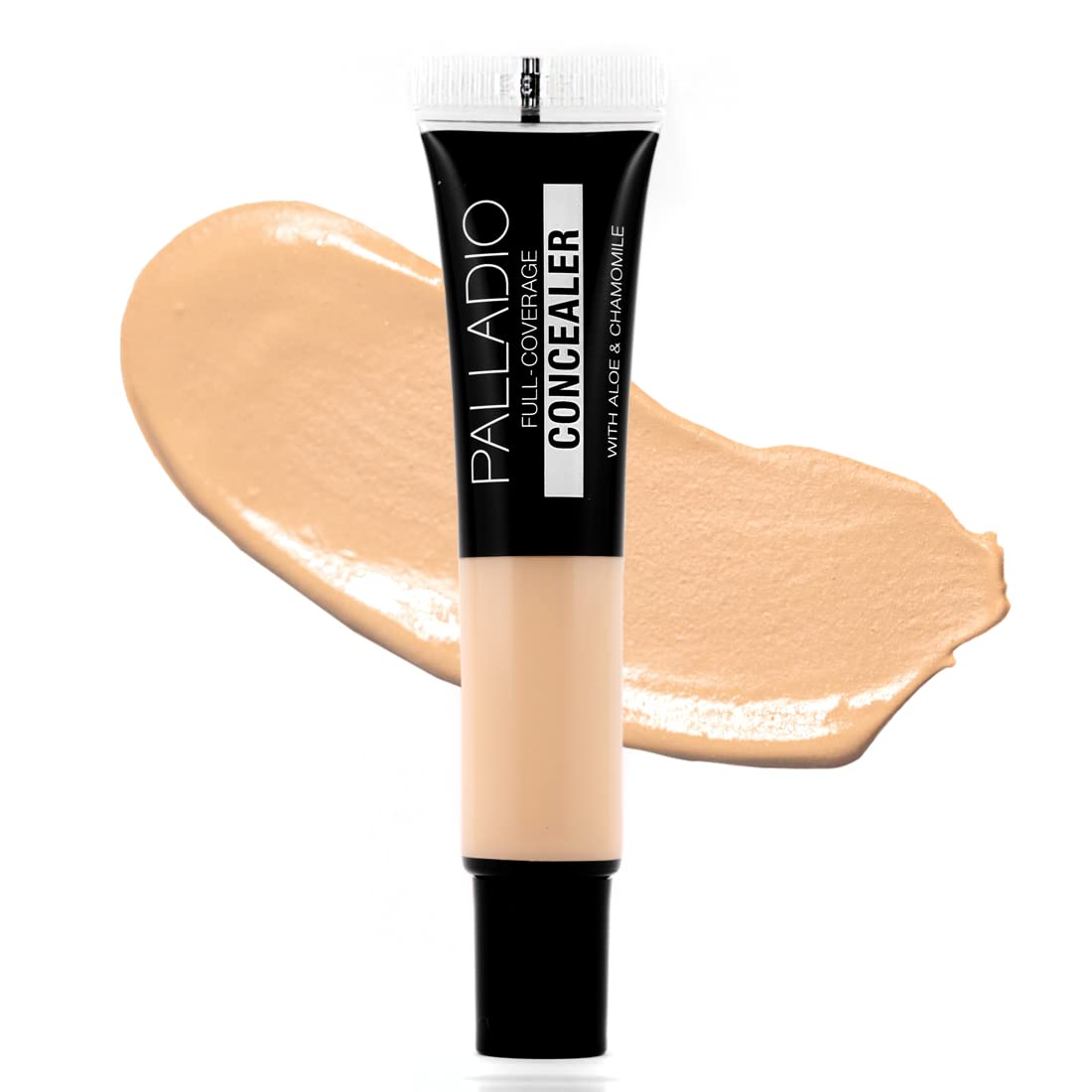 Palladio Full Coverage Concealer, Under Eyes Disguise, Creamy Face and Eye Concealer, Evens Skin Tone, Conceals Blemishes, Dark Circles and Fine Lines, Use with Concealer Brush, Vanilla Latte