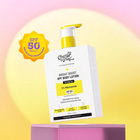 Chemist at Play Bright Boost SPF Body Lotion With 5% Niacinamide & SPF 50+ PA++++ 24 hours Moisturization Lightweight & Non-Greasy Formula 236ml