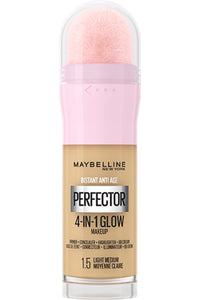 Maybelline New York Instant Anti Age Rewind Perfector, 4-In-1 Primer, Concealer, Highlighter, Self-Adjusting Shades, Evens Skin Tone with a Glow Finish, Shade: 1.5 Light Medium