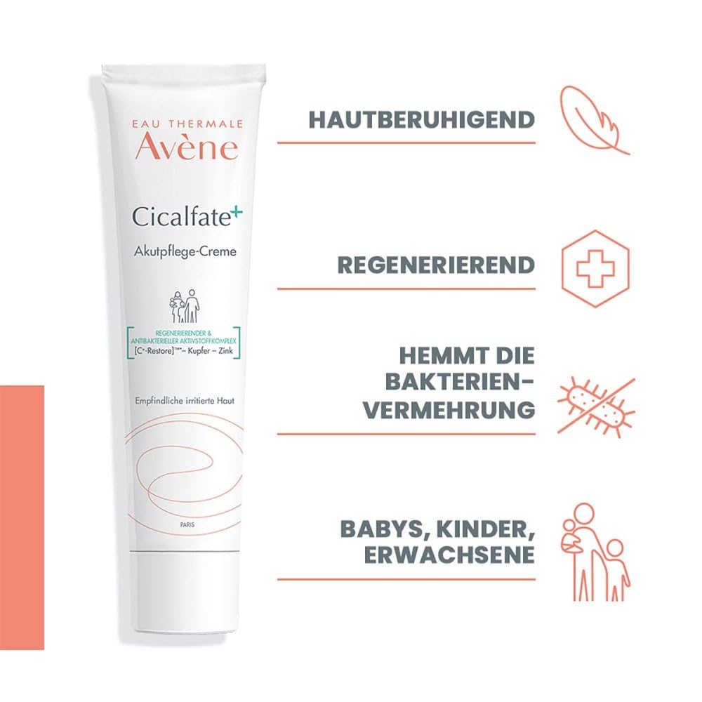 Avene Avène Cicalfate+ Akutpflege-Creme Empfindliche irritierte Haut, 40 ml Cream