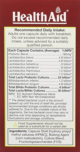 HealthAid MoodProbio Vegan Capsules, Pack of 30 Capsules