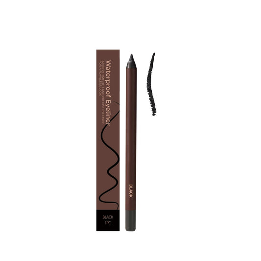 Generic 24hr Waterproof Eyeliner, Smudge Proof & Sweat Resistant Formula, Highly Pigmented Eye Liner for Long Lasting Wear, Dual Sharpenable Design for Precise or Smoky Looks, Smooth (Black)