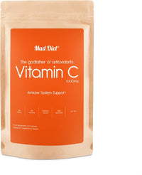 Mad Diet Scottish Vitamin C | Zero Additives | Practitioner Quality | Locally Sourced | 1000mg Capsules | 2 Month Supply | Trusted UK Brand | Immune Support | Suitable for Vegans and Vegetarians