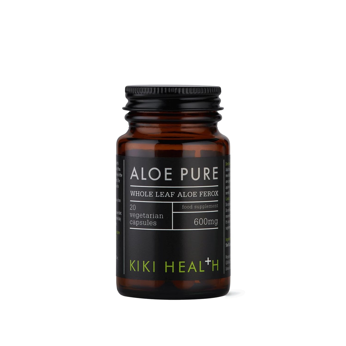 KIKI HEALTH KIKI Health - Aloe Pure Capsules - 100% Freeze-Dried Aloe Ferox - Natural Digestive Cleanse & Gut Health Support - Bowel & Intestinal Health - Toxin Flush & Detox Supplement - 20 Capsules