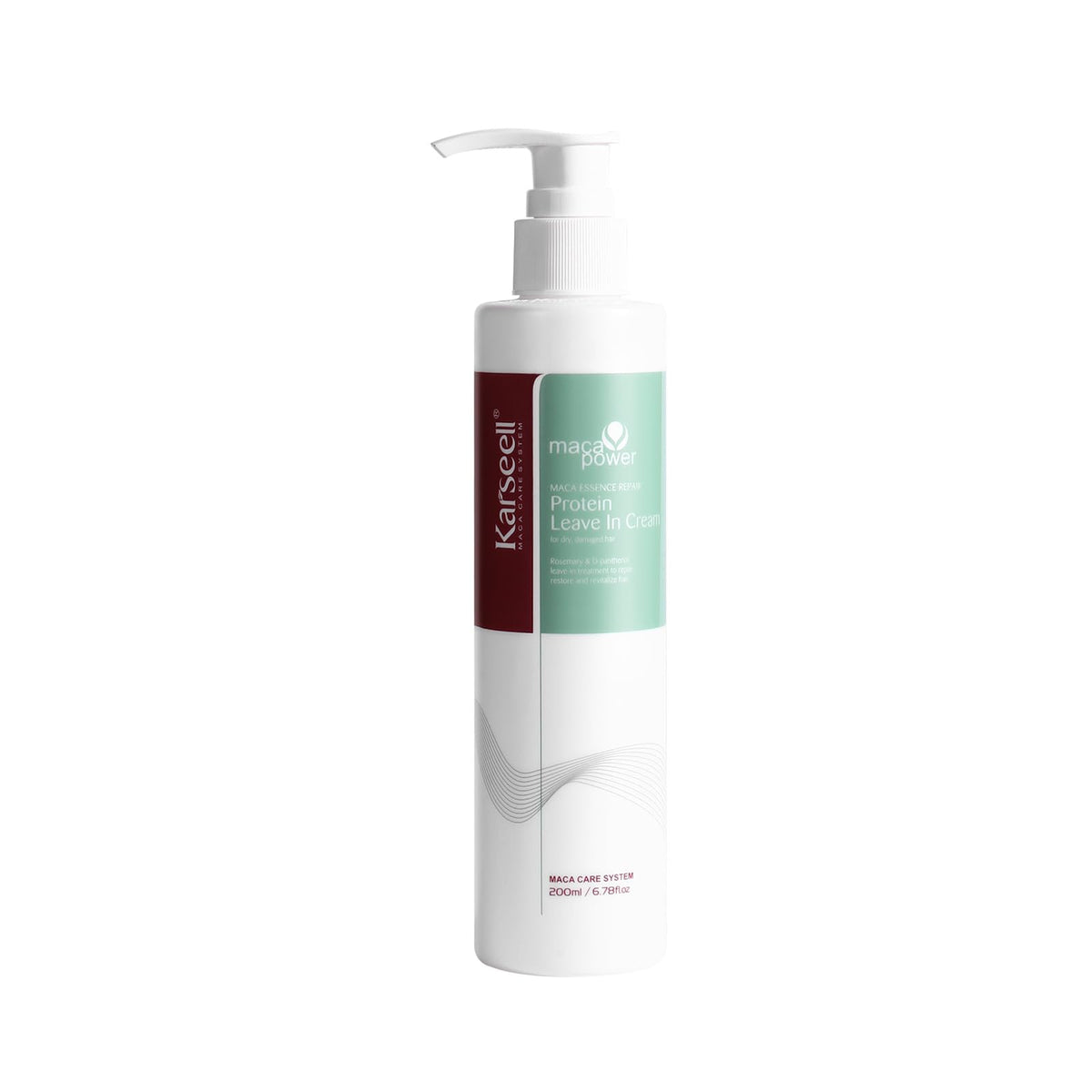 Karseell Protein Cream Leave-In Conditioner Overnight Hair Mask Deep Hydration Protein Cream for Dry Damaged Hair, 200ml