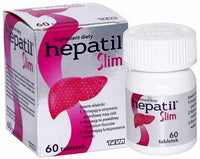 Tewa HEPATIL Slim - 60 Tablets Support for The Liver and maintaining a Healthy Body Weight.