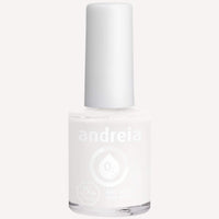Andreia Halal Breathable Nail Polish - Water Permeable Nail Polish - Glossy Halal Nail Polish Vegan and Cruelty-Free - B20 Pearl White - Shades of Clear and Blue 10.5 ml