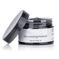 TEEROVA Hair Color Wax, Instant Hair Dye Wax Temporary Hairstyle Cream Mud 4.23 oz Hair Pomades Natural Hairstyle Wax for Men and Women (Black)