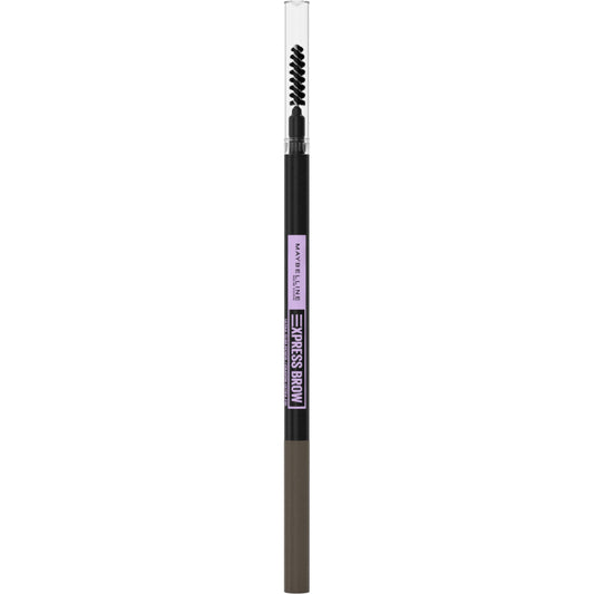 Maybelline Brow Ultra Slim Eyebrow Pencil: Natural-Looking Defined Brows, Ultra-Fine Tip & Built-in Spoolie Brush, Smooth-Glide & Break-Resistan Formula, 04 Medium Brown