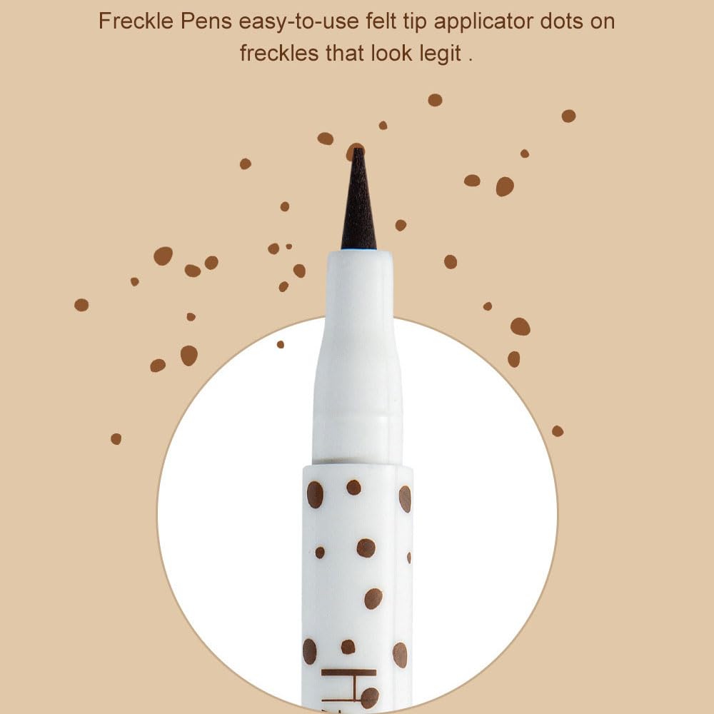 Mornery Freckle Pen - Freckle Makeup Pen Waterproof Long-Lasting Soft Spot Pen For Natural Like-real/Sun-kissed Makeup(Dark Brown 04)