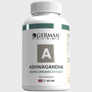 German Pharma Ashwagandha Organic 650mg | 60 Vegetarian Capsules | 5% Withanolides | UK Manufacturing | 100% Natural |
