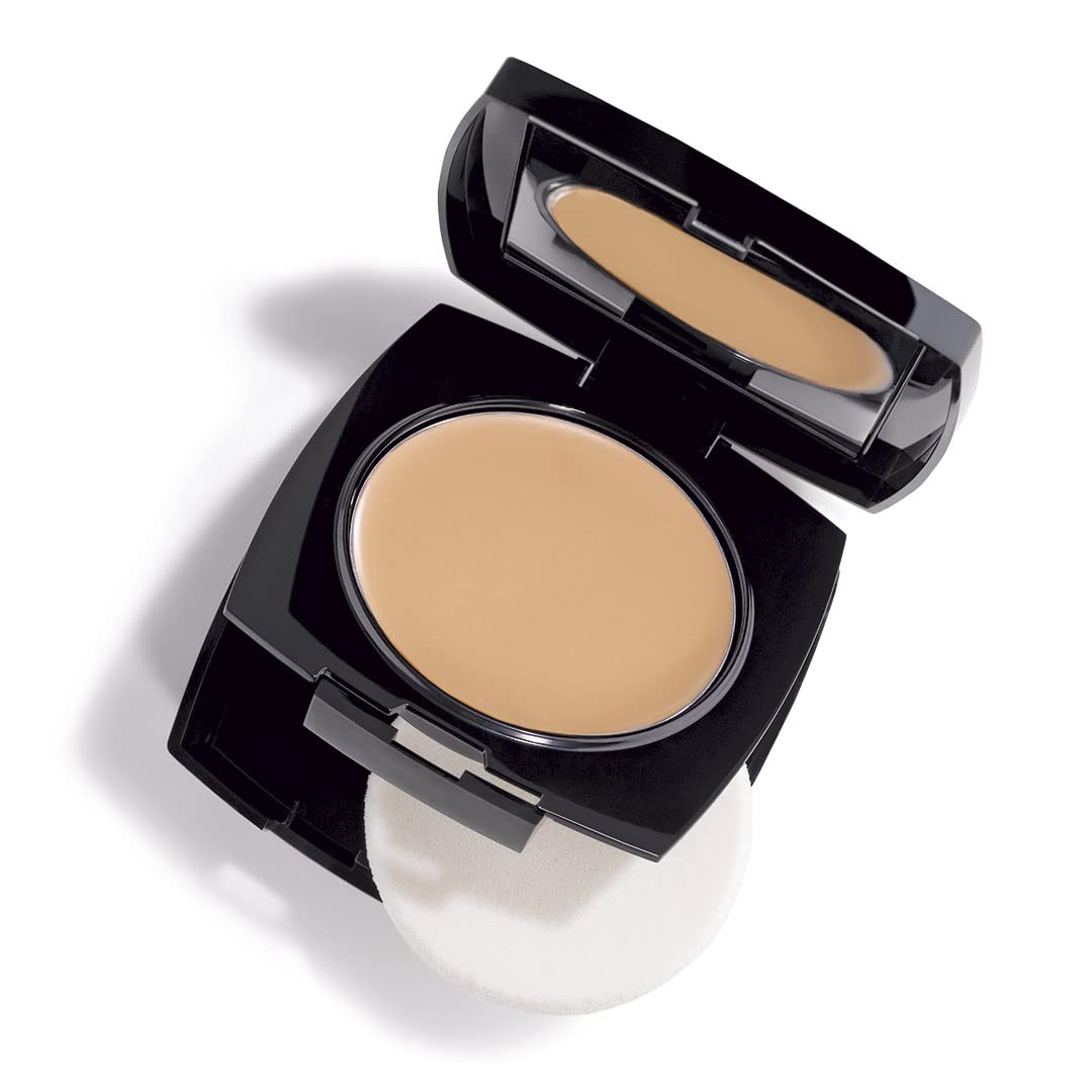 Avon True Flawless Cream To Powder Compact 3-in-1 Concealer, Foundation & Powder Nude - True Blue IQ Colour Technology