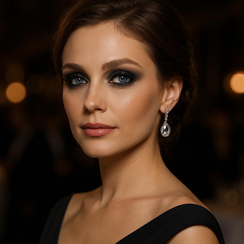 Generic Black Matte Eyeshadow Cream in Compact Glass Jar - Dual-Ended Brush for Smoky Eye Makeup, Highly Pigmented Long-Lasting Velvety Formula, Ideal for Evening Wear & Professional Use