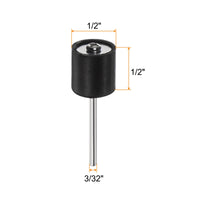 sourcing map 10pcs 1/2 Inch Sanding Drum Rubber Mandrels 2.35mm Shank Sanding Sleeve Holder for Drum Sander Rotary Grinder