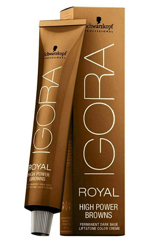 Schwarzkopf SCHWARZKOPF IGORA ROYAL HIGH POWER BROWNS PERMANENT HAIR DYE 60 ml - B-8