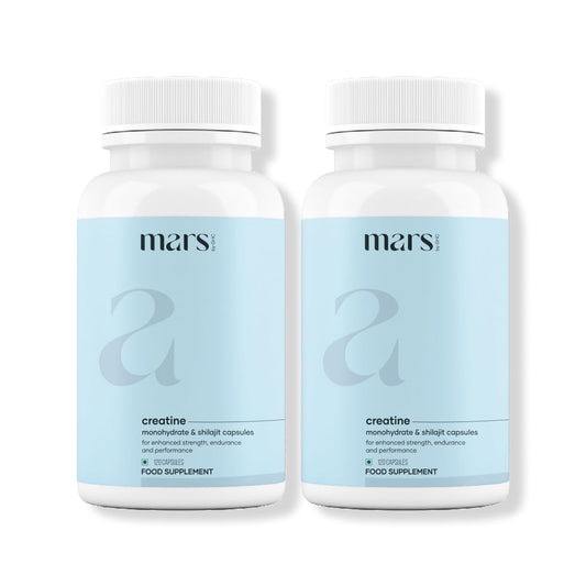 mars by GHC Mars by GHC Micronized Creatine Monohydrate Caps | Powered with Shilajit | 120 Capsules | Pack of 1 (240)