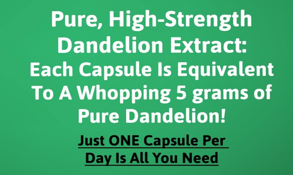 optimum-fx Dandelion Root Extract Capsules 500 mg 120 Capsules