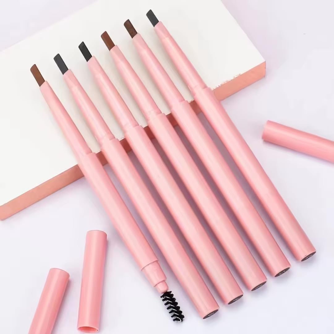 Elite Eves Dual-Ended Microblading Eyebrow Pen - 2-in-1 Waterproof Brow Pencil for Natural Hair-Like Brows, Eyebrow Makeup for Natural Looking Eyebrows, 100% Cruelty-Free (4 Colors) (Coffee)