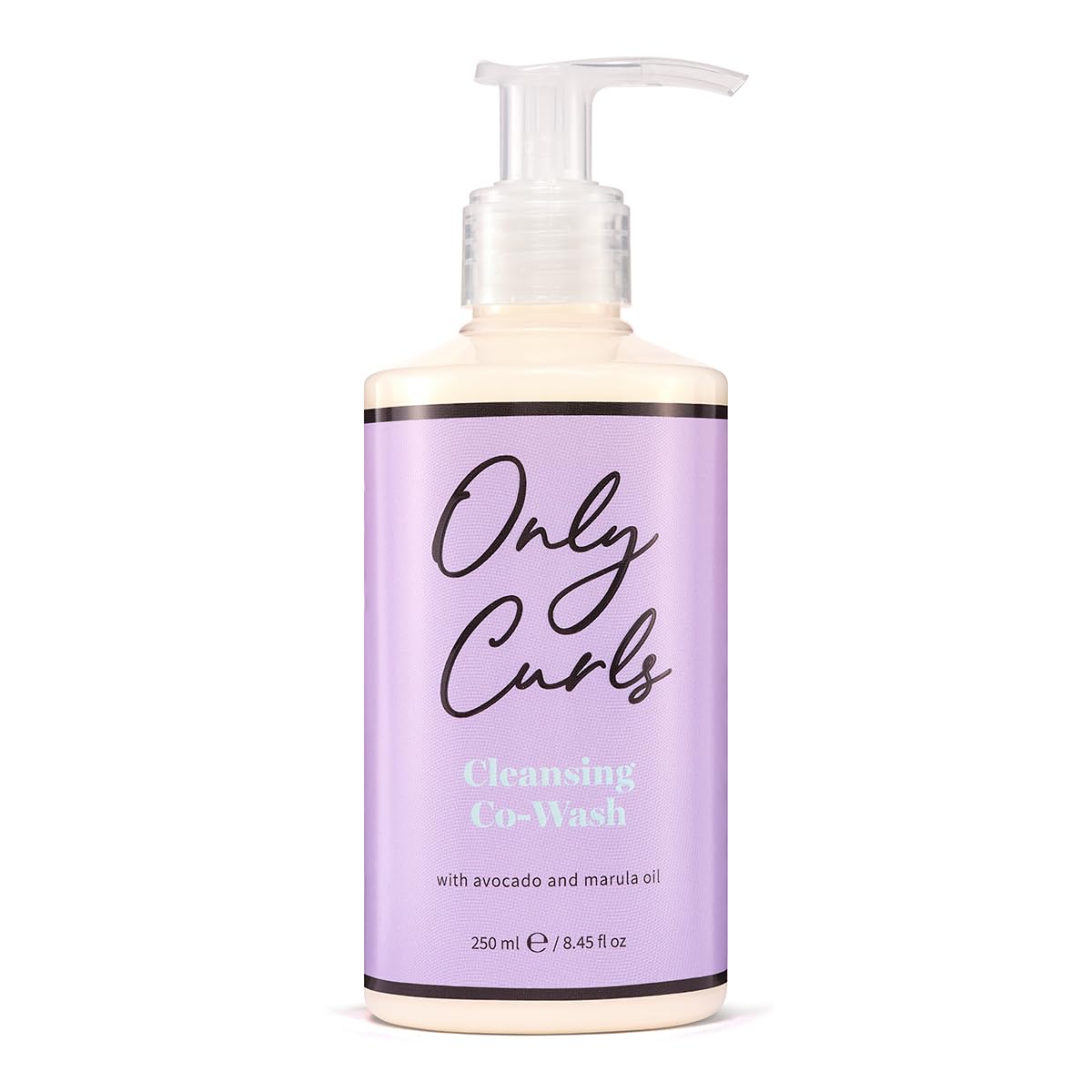 Only Curls Cleansing Co-Wash, 250ml – Moisturizing, Sulfate-Free Conditioning Cleanser for Curly Hair – Gentle Hydration & Frizz Control – Vegan & Cruelty-Free Formula