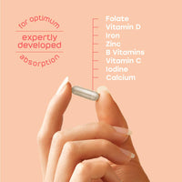 My Expert Midwife All in One Pre-Conception & Pregnancy Women's Vegan Supplements, 12 Essential Prenatal Vitamins & Minerals, 60 Capsules, 2 Months Supply