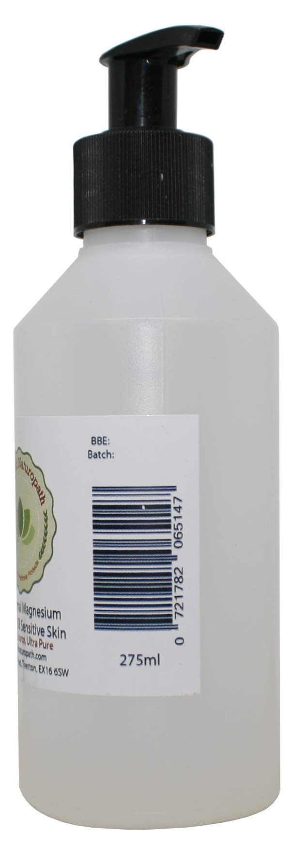 Qualified Naturopath - Professional Practitioner Products Magnesium Chloride Hexahydrate Oil Sensitive Skin 275ml with Pump - from The Zechstein Source