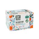 Little Soap Company Eco Warrior Daily Duo Shampoo & Soap Bar Gift Pack - Vegan, Cruelty Free, No SLS or Parabens, Shampoo Bar With Orange & Eucalyptus, Body & Hand Soap Bar with Shea Butter, Eco Friendly Soap, 100g each