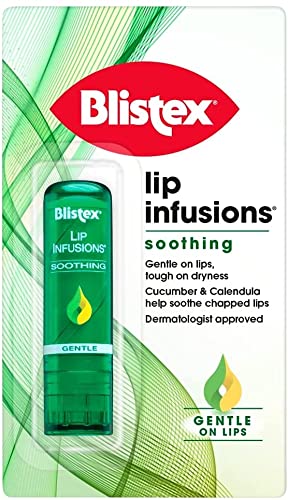 Blistex Lip Infusions Restore Lip Balm 2 Pack; Helps Soothe Dry and Chapped Lips; Coconut Oil and Natural Beeswax Infused Lip Care; Pack of 2, orange (Soothing 2 Pack)