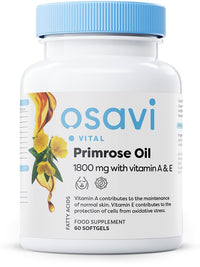 Osavi Primrose Oil with Vitamin A & E, 1800mg - 60 softgels