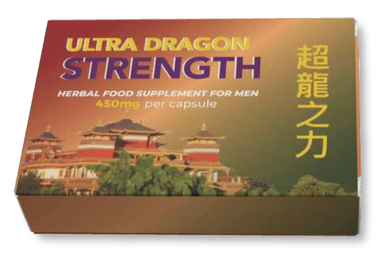 Delight Fold 6 x 450mg Capsules of Ultra Dragon Strength Herbal Supplements for Energy, Stamina and Endurance