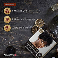 Sta-Sof-Fro Permanent Hair Color Powder Covers Grey & White Hair - Black (Pack of 3)