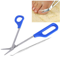 Yosoo Health Gear Long Handled Toenail Scissors, Extra Long Stainless Steel Nail Clippers with Nail File, Easy Reach Cutter for Thick Ingrown Nails for Elderly and Pregnant Women