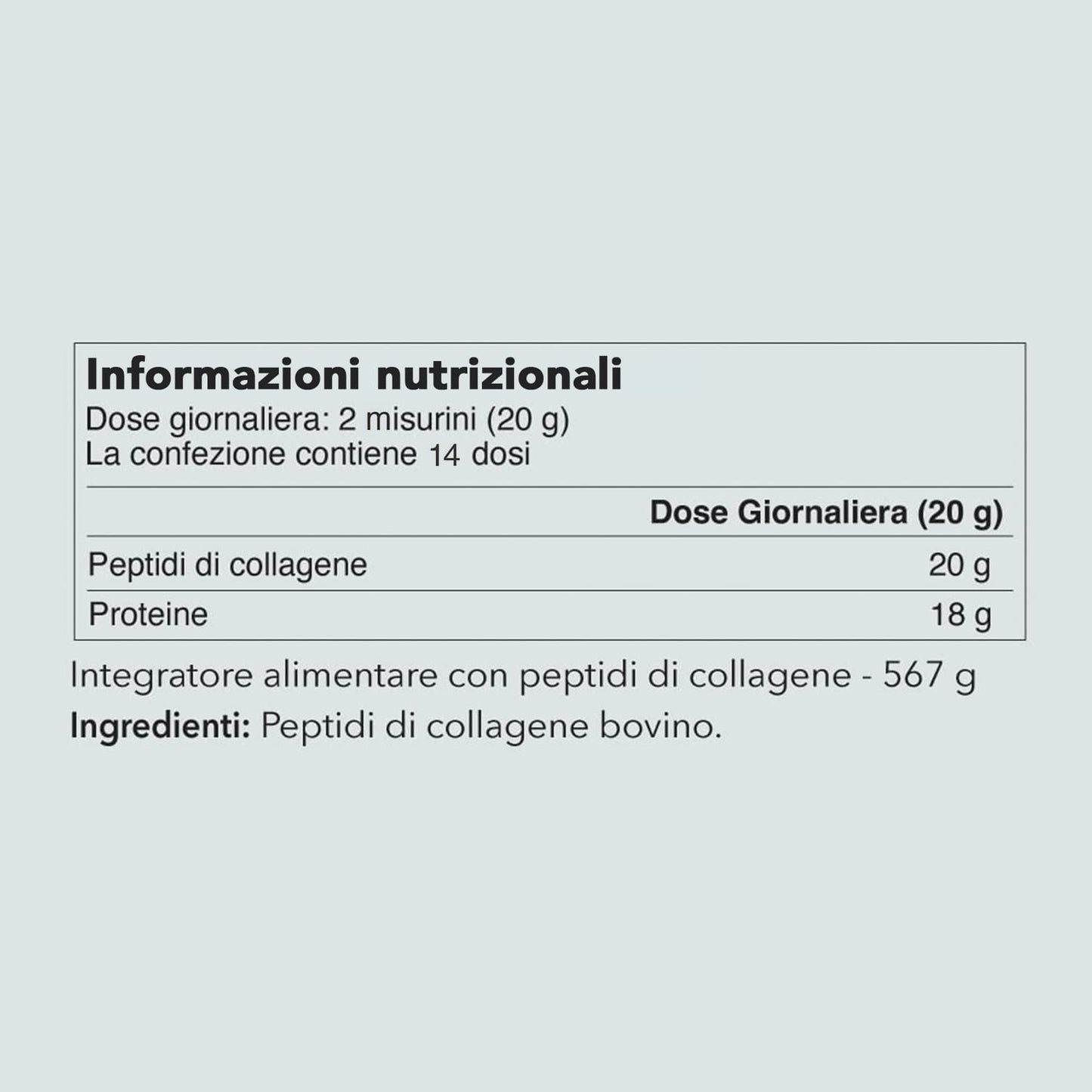VITAL PROTEINS Vital Proteins Collagen Peptides Powder Supplement (Type I, III) - Collagene idrolizzato - Non-GMO - Senza latticini e glutine - 20g per porzione - Non aromatizzato 567g Canister