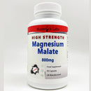 SupaMale Magnesium Malate Pure Capsules 800mg Per Capsule - NO Fillers - Vegetarian and Vegan Safe