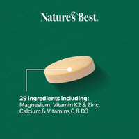 NATURE'S BEST Nature's Best Multi-Max Osteo Multivitamin for Bones - with Vitamin C, D, Magnesium, Calcium - Comprehensive Bone Health Support - UK Made - 90 Tablets (Over 1 Month's Supply)