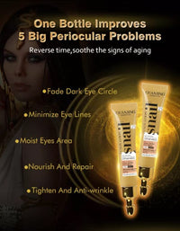 Snail Eye Cream Snail Wrinkle Remover Anti Puffiness Moisturizing Snail Intense Repairing Eye Cream