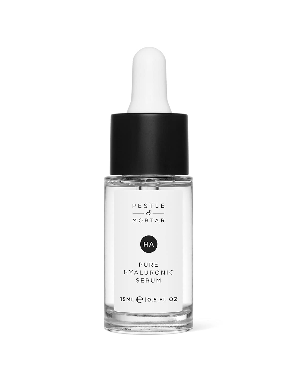 Pestle & Mortar 2% Pure Hyaluronic Acid Serum for face with Vitamin B5, Super-hydrating, Anti ageing, instantly plumps-up the skin, Reduces fine lines and wrinkles, Vegan & Cruelty-Free 15ml