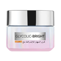 L'Oreal Paris Glycolic Bright Day Cream with SPF 17, 50ml |Skin Brightening Cream with Glycolic Acid that Visbily Minimizes Spots & Reveals Even Toned Skin