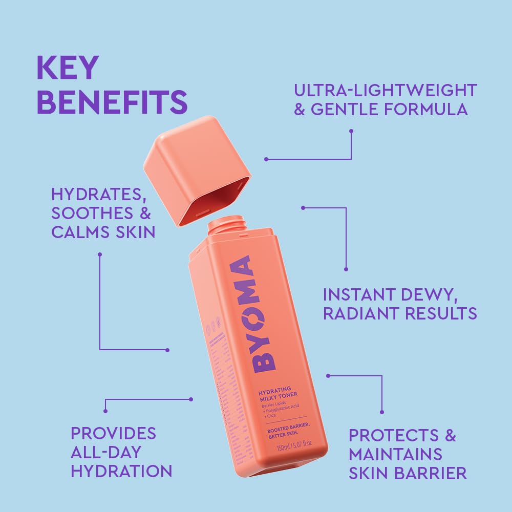 BYOMA Hydrating Milky Toner, Ultra-Soothing for Dry Skin (150ml)